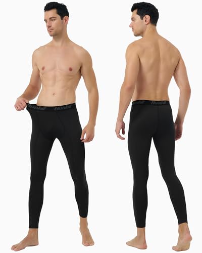 Runhit 3 Pack Compression Pants Men Running Tights Workout Leggings Athletic Base Layer Pants2