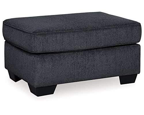 Signature Design by Ashley Altari Modern Rectangular Accent Ottoman, Dark