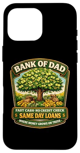 Funny Bank Of Dad Fast Cash No Credit Check ���̓� �W���[�N �X�}�z�P�[�X iPhone 16 Pro Max �p