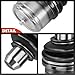 A-Premium Set of 4, Front Upper & Lower Ball Joints Kit, Compatible with Ford E-150, E-250 (Econoline), E-350 Econoline (Club Wagon), E-350 Super Duty, E-450 Econoline Super Duty, E-450 Super Duty