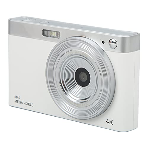 デジタルカメラ 4K AF オートフォーカス バッテリー付き (白) デジタルカメラ 4K AF オートフォーカス バッテリー付き (白
