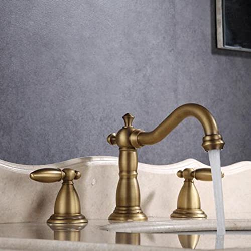 Robinet de lavabo 3 trous laiton pour remplacer une robinetterie usée - 3