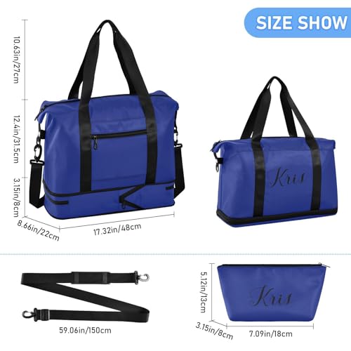Custom Weekender Bags for Women Men Personalized Travel Bag with Shoes Compartment Toiletry Bag Duffel Bag for Sports Gym3