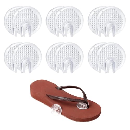 Bangbobi Zehenschutzkissen - 6 Paare Silikon Zehenpolster für Flip Flops, selbstklebend & rutschfest - atmungsaktiv und langlebig