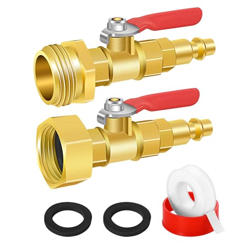 RV Winterize Blowout Adapter Kit, RV Sprinkler Wintering Blowout Adapter for 1/4