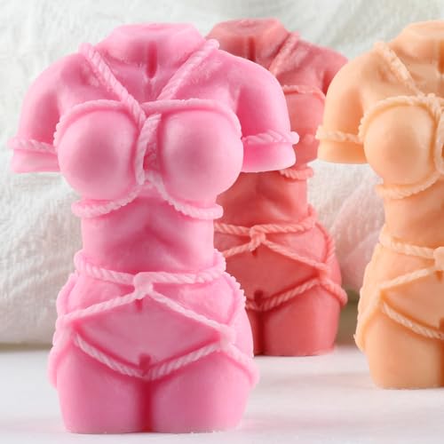 XIAOSHUI Body Candle Molds Women Body Candle Mold Female Human Body Silicone Candle Molds Body Resin Casting Mold for Candle Making Epoxy Aromatherapy Gypsum Clay Craft
