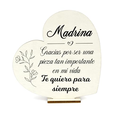 Presente madrinha, placa de madeira coração, quer ser minha madrinha, presentes de Natal, presentes para madrinha, presentes para padrinhos batizados, madrinha, presente para batizados, presentes de
