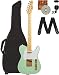 Fender Squier Affinity Telecaster Bundle with Gig Bag, Tuner, Strap, Picks, and Austin Bazaar Instructional DVD - Limited Edition Surf Green