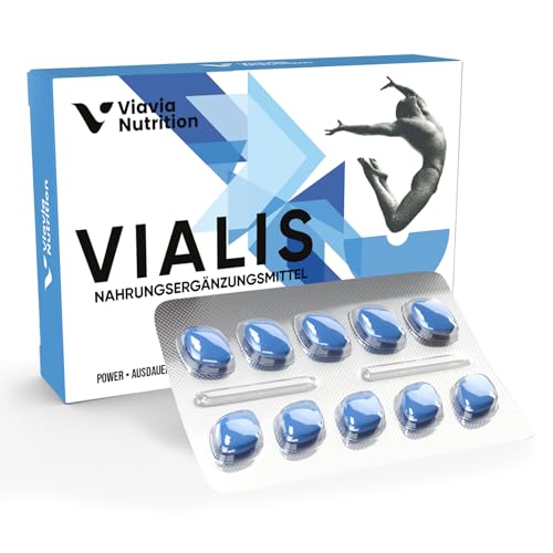 VIALIS x 10 Kapseln – Natürliches Präparat für aktive Männer – Extra Stark – Hochdosiert mit Maca, Ginseng, Tribulus Terrestris und L-Arginin