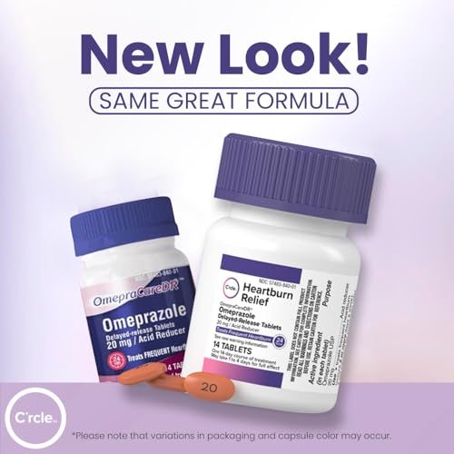 Image of Omeprazole 20mg Tablets Bulk 84 Ct - Heartburn Medicine - Acid Reducer
