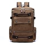 xinyasee zaino zainetto sacchetto tela porta pc adolescenti,borsa scuola uomo donna borsetta universitaria zaino lavoro borsa viaggio campeggio escursionismo canvas daypacks (coffee)