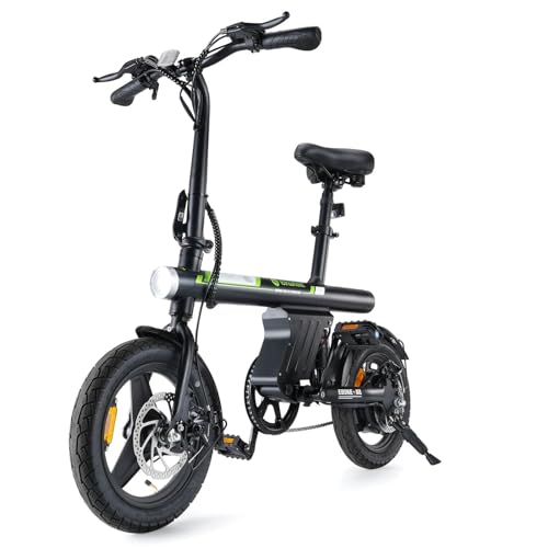 isinwheel Electric Bike for Adults with Basket...