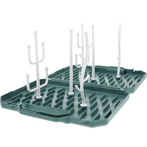 EPIGEIST Soporte Secar Biberones Plegable Multifuncional Resistente y Portátil con Ramas Adaptables para Biberones Chupetes y Accesorios para Cocina y Lactancia