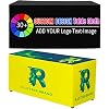 Custom Tablecloth Cover with Business Logo Text Personalized Fitted Table Clothes for 8 Ft Rectangle Tables for Tradeshow Events Party