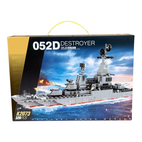 Image of QBLO Slava Guided Missile Battle Ship Building Block Set, Military Warship Model, 322 Pieces, Ages 6+