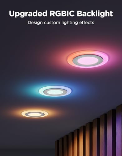 Lighting Govee Smart Recessed Lighting 4 inch, RGBIC LED Recessed Light Compitable with Matter and Alexa, 2700K-6500K Dimmable 900LM Canless Downlight with Junction Box for Bedroom, 4 Pack SmartThings Compatible Lighting Govee Smart Recessed Lighting 4 inch, RGBIC LED Recessed Light Compitable with Matter and Alexa, 2700K-6500K Dimmable 900LM Canless Downlight with Junction Box for Bedroom, 4 Pack SmartThings Compatible