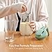 Momcozy Breast Milk Pitcher, Resistant to Heat and Cold Abrupt Temp Swings, No Leak Glass Breast Milk Fridge Storage Container with Wide Mouth, Fast Baby Formula Maker, Green