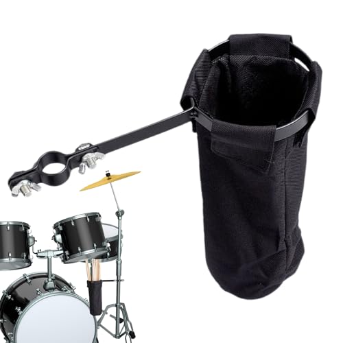 Estuche de percusión - Clip de Metal 6 Pulgadas, Compartimento Organizador para Palos, Accesorios de batería | Rendimiento en Concierto Repetición Música Escuela Clase Ejercicios de Campo Equipo