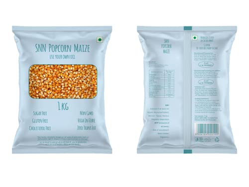 SNN Popcorn Maize 1kg | Imported Raw Maize | Kernels 1kg | Ready to Cook | Hi...