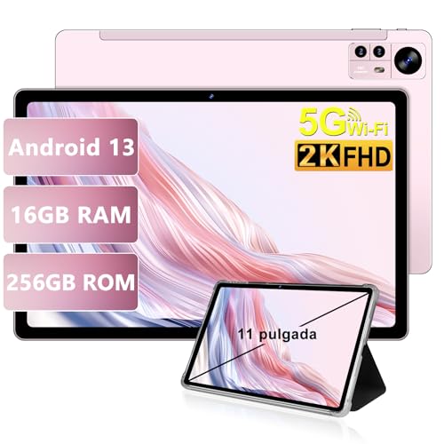 AOCWEI Tablet 11 Pulgadas 2K Android 13 16GB RAM+256GB ROM (TF 512GB)|8600 mAh| 2000 * 1200pixels |4...