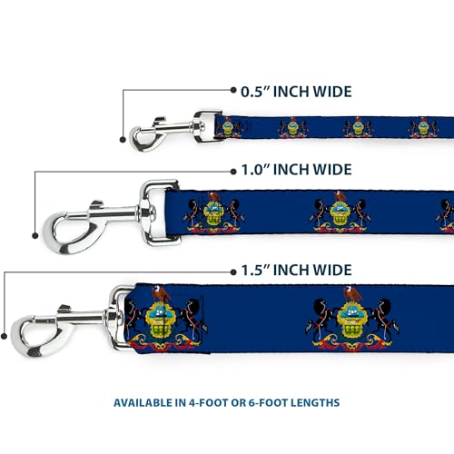 Laisse pour chien Drapeau Pennsylvanie Buckle Down de style ceintures - 4