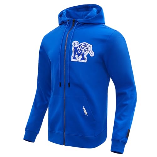 Image of Pro Standard Mens College Classic Chenille Cotton Double Knit Full Zip Hoodie