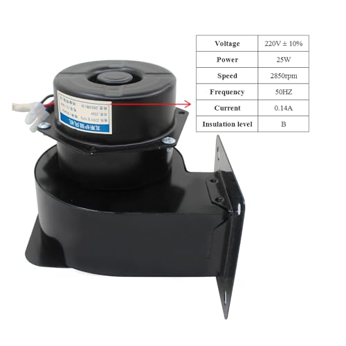 oomvarmer Ofengebläse 220v backofen lüfter zentrifugalventilator radialgebläse gebläsemotor zentrifugallüfter kessellüfter druckgebläse schwarz
