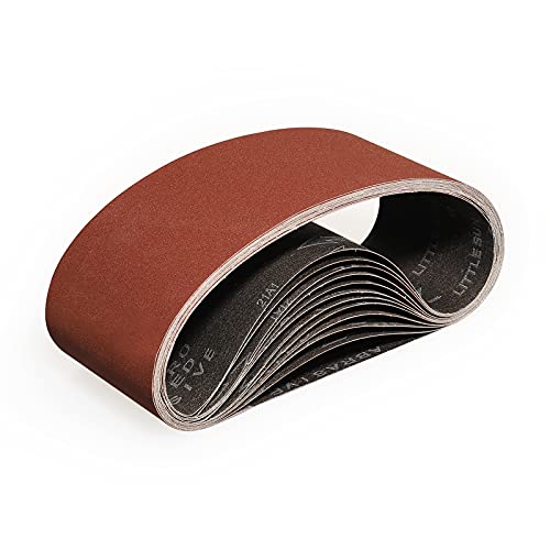 Sruhrak Bandas de Lija 100 x 610 mm - Granos 240 Lijado Correas Para Lijadora de Banda (12 UNIDADES)