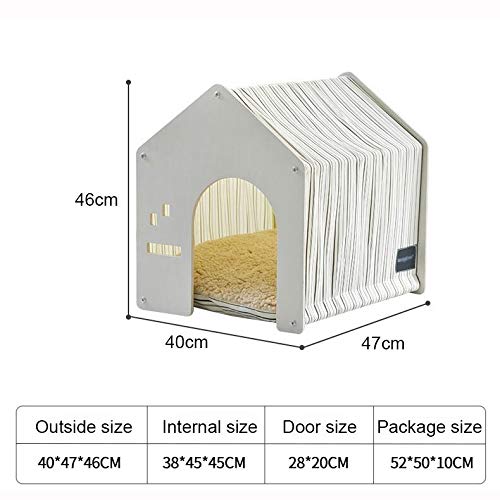 Tente tipi pour chien et chat avec coussin microfibre lavable - 4