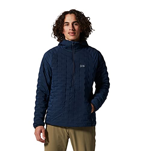 Image of Mountain Hardwear Men's Stretchdown Light Pullover for Backpacking, Hiking, Climbing, and Casual Wear | Insulated and Durable