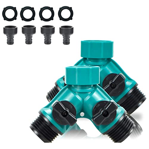 ECOESPTI Garden Hose Splitter, 2pcs 3/4