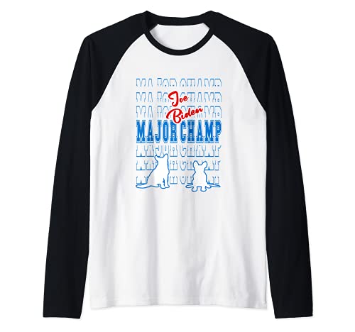 Joe Biden Major Champ 2020 Maison blanche Manche Raglan