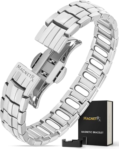 MagnetRX Magnet Armband Herren EllipseMAX 5X Stärke 5.000 Gauss Magnete Titan Wrist Magnetisches Armband Verstellbares Magnetarmband Herren - Entworfen in den USA & Zum Patent Angemeldet