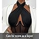 Sexy Strappy Harness Bra, Frauen Elastic Cage Bralette Cupless Lingerie, Punk Gothic Alluring Body Cross Verstellbarer Neckholder Gürtel Crop Top Hollow Out Bralette für Damen Festival Club Party Wear