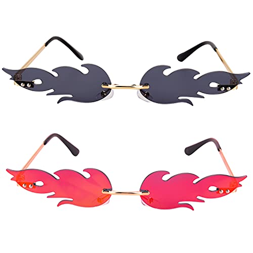 Euvoym Pairs Gafas de Sol en Forma de Llama Gafas Dominican