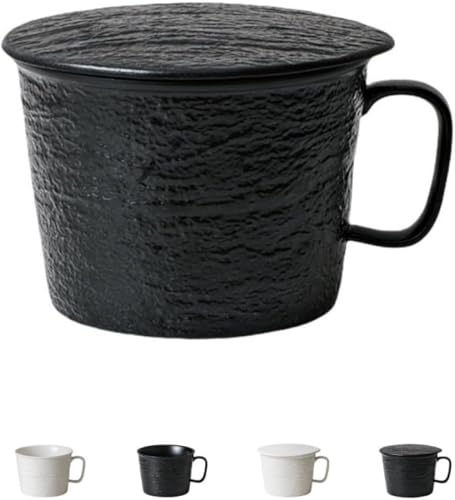 KOKUMON日本のレトロな雰囲気満載 セラミックス製おしゃれラーメンどんぶり 大盛り対応ラーメン丼・小さぬき丼ぶり 家庭用泡面碗にも最適 付属亭弁当箱でお弁当持ち運びも便利 食卓の雰囲気を UP する和風テーブルウェア