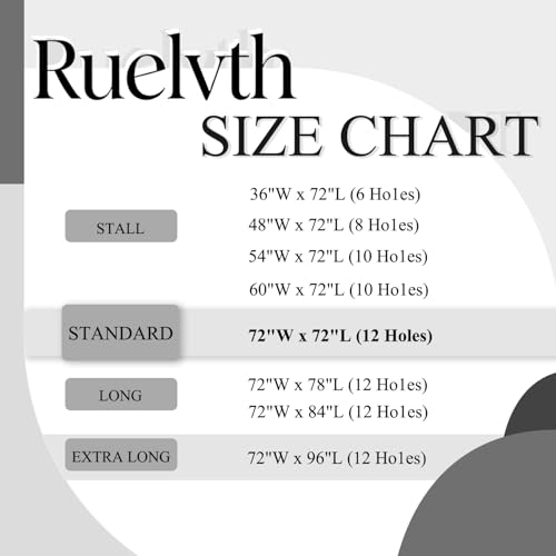 Ruelvth Burgundy Shower Curtain, Modern Abstract Ombre Burgundy Striped Shower Curtain Set for Bathroom Waterproof Shower Curtain with Hooks, 72x84 Inch by Ruelvth - Image 8