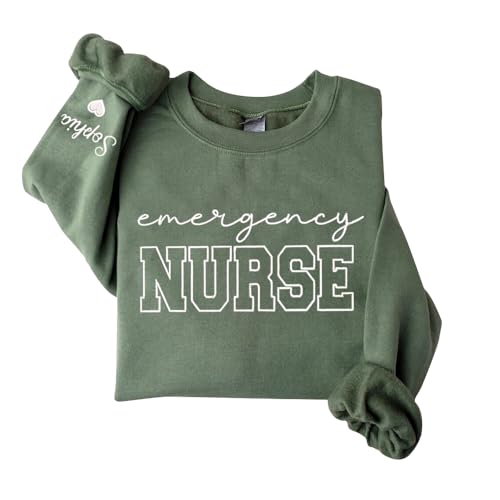 Personalized Embroidered Nurse Sweatshirt, Women Nurse Gift, Embroidered Sweatshirt for Nurse, Nurse Gifts