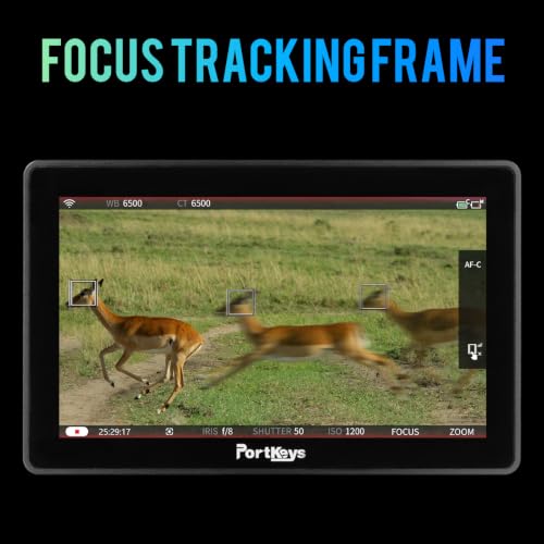 Image of Portkeys BM5IV WR 5.5 inch 2000nit Camera Field Monitor Control for V-Raptor /X, ARR1 MINI /ALEXA LF, FX3 /6 /9 /30 /ZV-E10 /A1 /A9II /A7SIII /A7CII /A7MIV /A7RV /ILX-LR1 /FS5 /FS7, BS1H /BGH1 /G9 /GH6, R5 /6 /7 /8, Z8 /9, etc