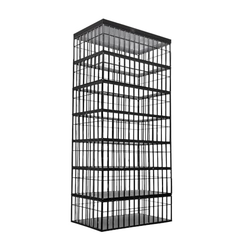 Outland Models Edificio comercial moderno de 7 pisos de vidrio completo escala HO 1:87