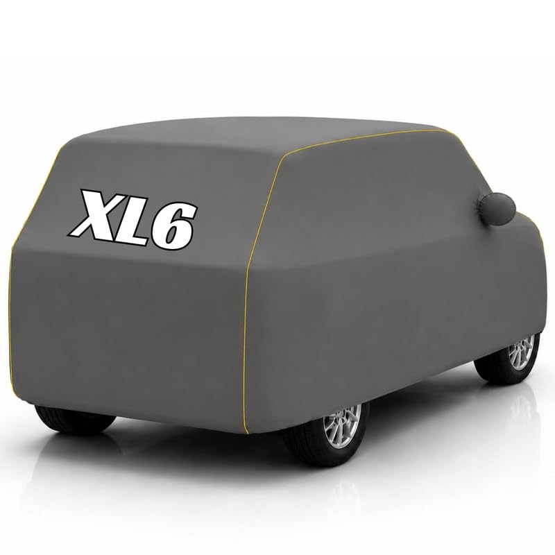 Image of Back-Boo Heavy Waterproof XL6 Car Cover | Polyester Car Body Covers for Rain & Sun | UV Protection, Dustproof, Scratch Resistant, Windproof, Heat Resistant, Custom Fit - (Grey)