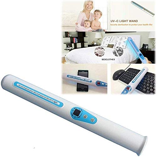FXNB Uv Germicidal Lamp Professional Uv-Csanitizer Wand With Surface/Adapter (Rechargeable Batteries) 99.9 Kills Mold, Bacteria