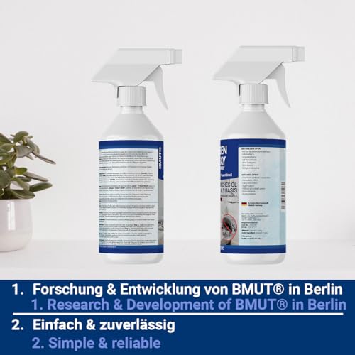 500ml Milbenspray für Matratzen | 100% giftfrei | Bettwäsche | Polster | Textil | Hausstaubmilben Spray | bei Allergie