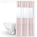 Produktbild Encozy Duschvorhang, wasserdicht, schimmelresistent, waschbar, 180 x 200 cm, mit 12 Haken (Pink)
