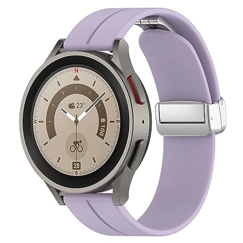 CZhkg 22mm Reloj Correa para Garmin Venu 2/Vivoactive 4, Bandas Correa Armband Correas Reloj Silicona Bracelet Recambio Brazalete Wristband para Garmin Forerunner 965/265/255/255 Music (Púrpura)