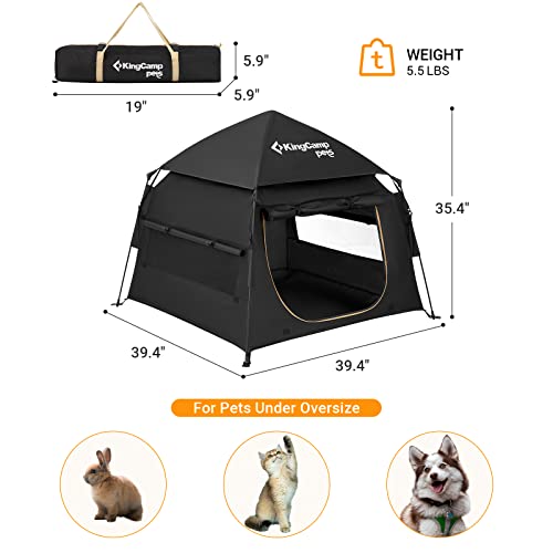 KingCamp Foldable Pet Playpen - Portable Dog Tent for Small to Medium Dogs, Puppy Play Pen with Carrying Case, Indoor/Outdoor Pet Playpen