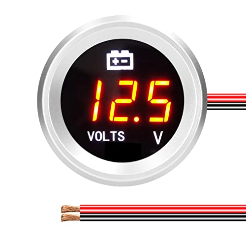 Mulcort Digital Voltmeter with Flashing Alarm Car Volt Detector 935V