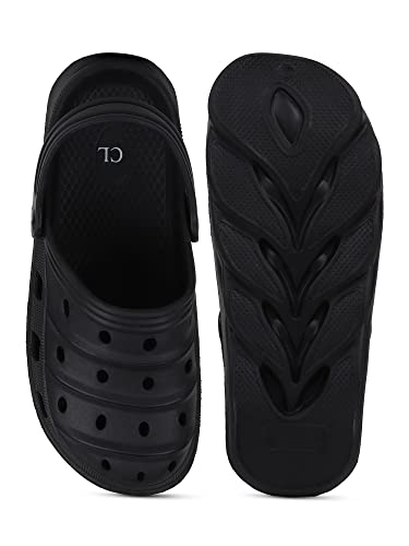 Image of Carlton London Men's Solid Comfortable Clogs with Backstrap