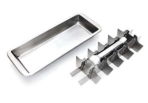 Xunda Lever-Style Ice Cube Tray, 2 In 1 Stainless Steel Ice Making Mold And Ice Cracker thumb #4