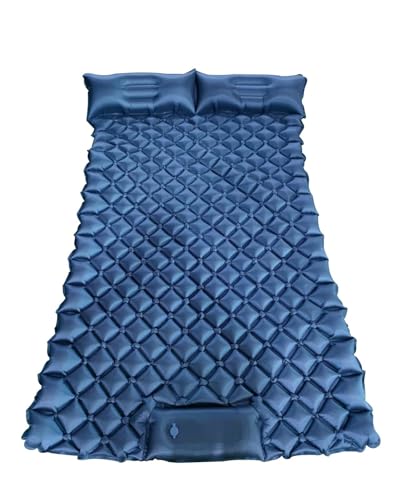 Zentoria Double Camping Sleeping Pad - Ultralight Outdoor Travel Sleeping Pad, 40D Nylon Composite TPU Foot Inflatables Pad with Pillow, Suitable for Backpacking, Hiking, Travel, Tent, Portable Campin